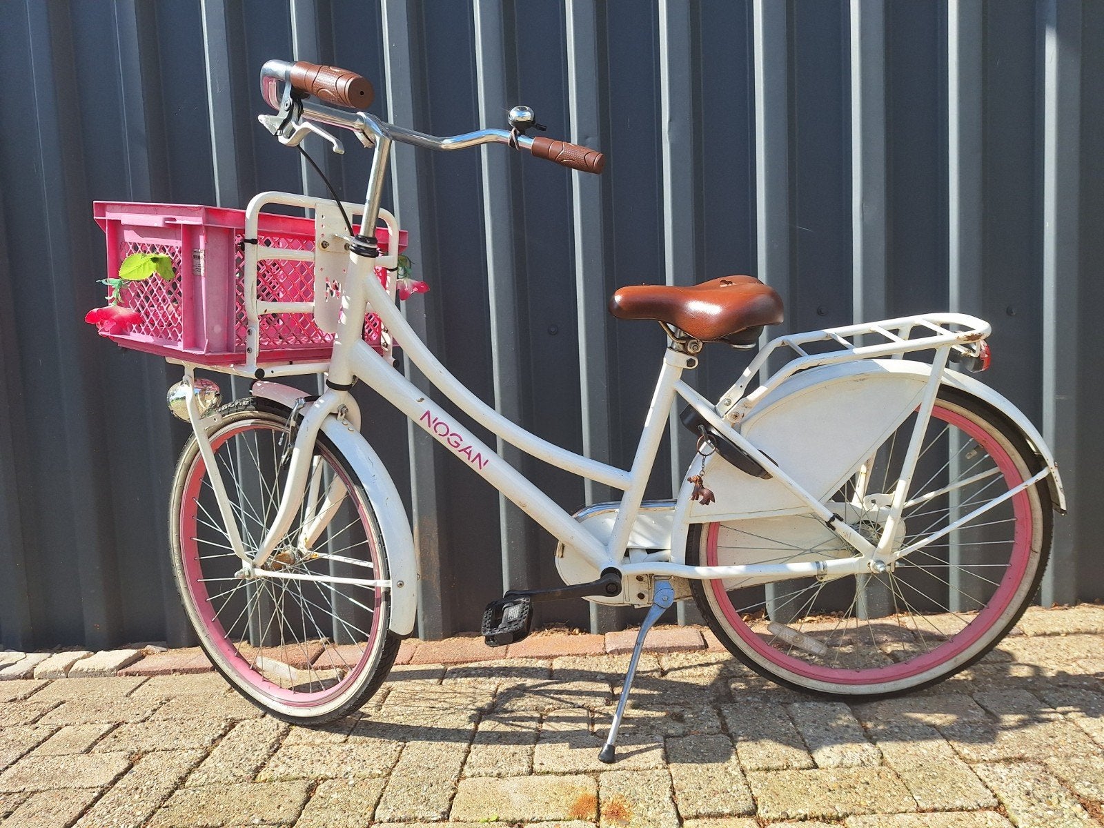 Nogan meisjes fiets 24 inch, Fietsen en Brommers, Gebruikt, Ophalen, Overige merken, Terugtraprem