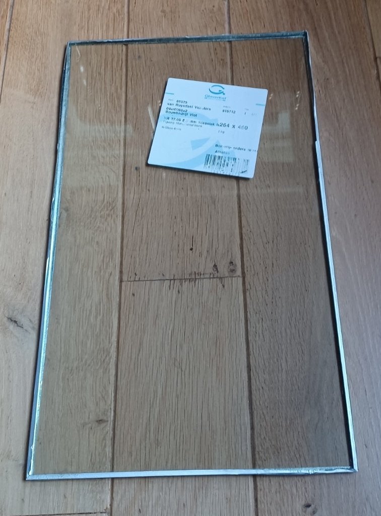 Ruysdael glas, Gevelraam of Ruit, Minder dan 80 cm, Minder dan 80 cm, Nieuw