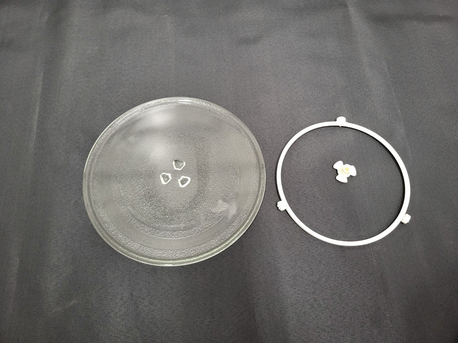 Draaiplateau 25,5cm voor magnetron. Magnetronplaat glasplaat, Ophalen of Verzenden, Gebruikt, Draaiplateau