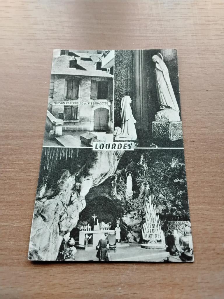 LOURDES kaart, afgestempeld 1970, Verzamelen, Ophalen of Verzenden, Zo goed als nieuw