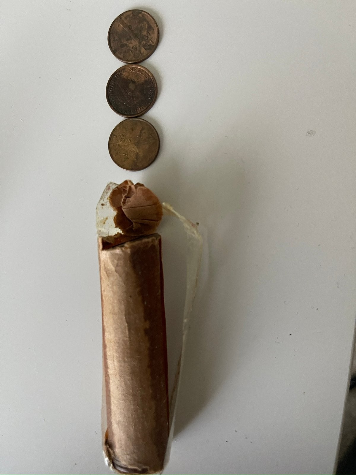 Rolletje 1 cent, Ophalen
