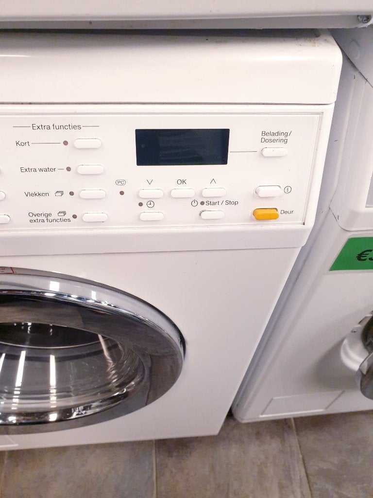 wasmachine miele 7kg 1600tpm A+++ INC GARANTIE, Witgoed en Apparatuur, Wasmachines, Ophalen, Zo goed als nieuw, Voorlader, 85 tot 90 cm