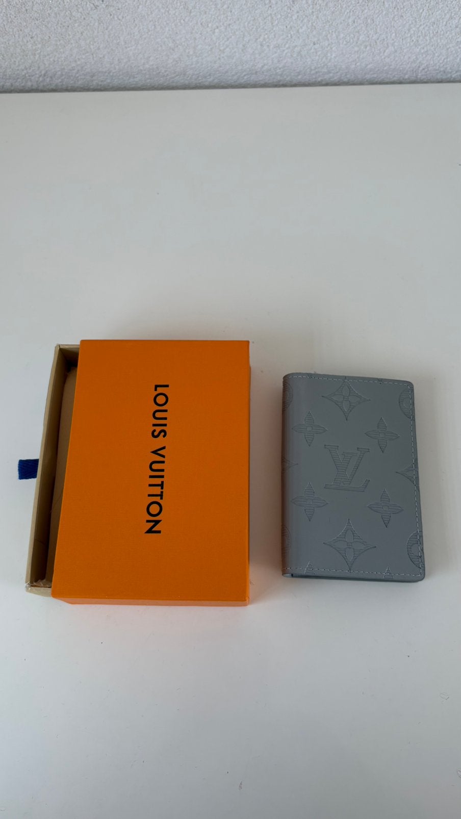 Pocket Organizer Cardholder Wallet Monogram Grey, Ophalen of Verzenden, Nieuw, Grijs, Leer