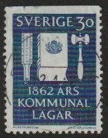 Zweden Michel 487, Ophalen of Verzenden, Zweden, Gestempeld
