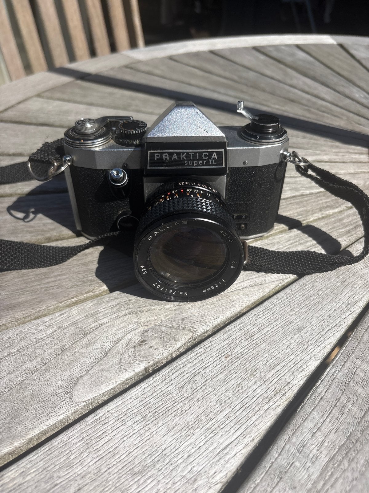 Praktica Super TL Spiegelreflexcamera met Pallas Auto lens, Ophalen of Verzenden, Gebruikt, Spiegelreflex, Overige Merken