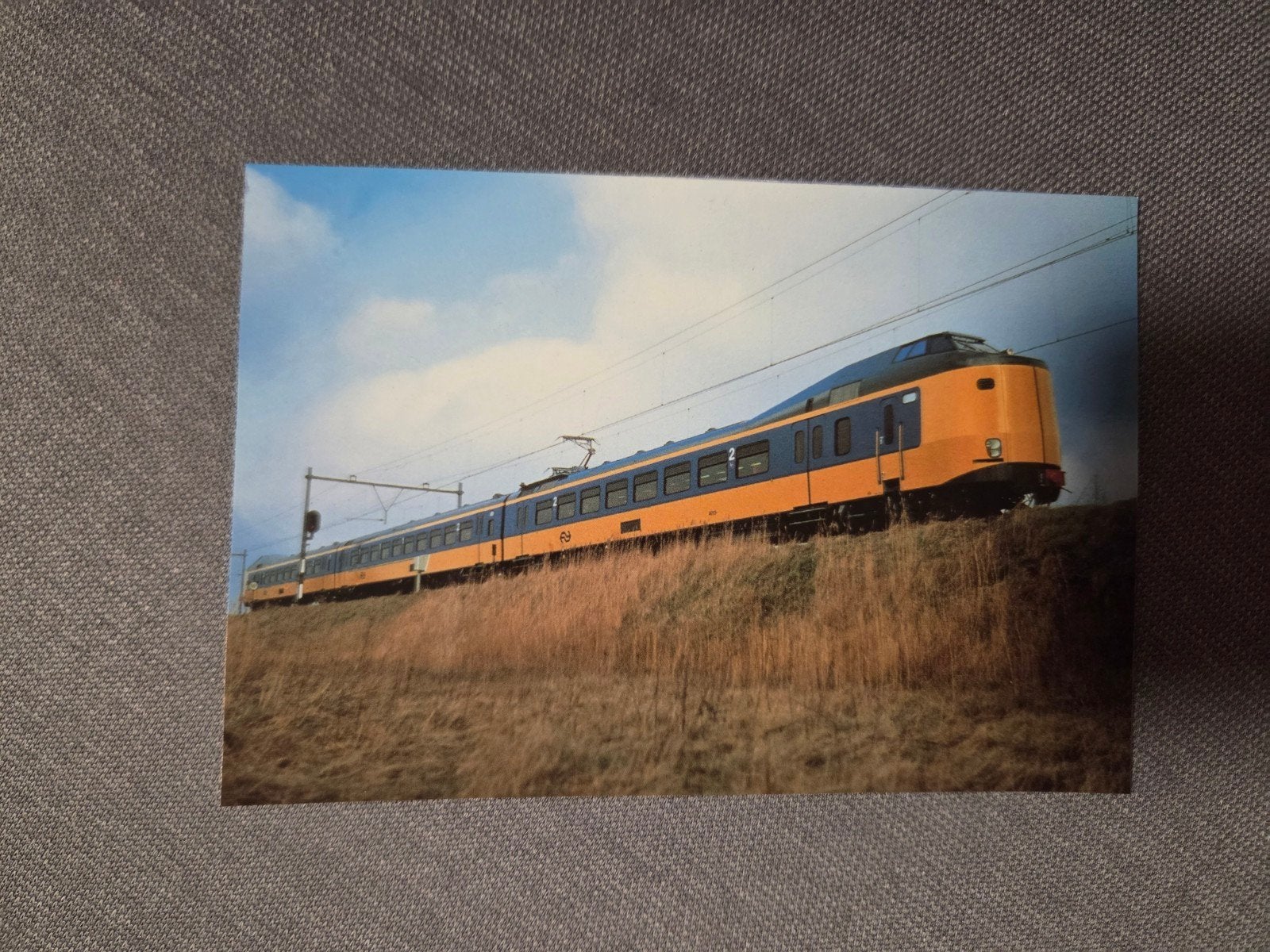 Spoorwegmuseum Ansichtkaart - Trein in Landschap, Ophalen of Verzenden, 1980 tot heden, Gelopen