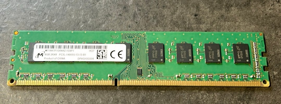Micron 8GB DDR3L-1866 2Rx8 Desktop RAM, Computers en Software, RAM geheugen, Gebruikt, 8 GB, DDR3, Ophalen of Verzenden