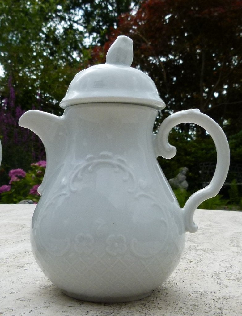 4 x Witte Schonwald Theepot / Koffie Kan, Huis en Inrichting, Keuken | Servies, Nieuw, Theepot, Overige stijlen, Porselein, Overige merken