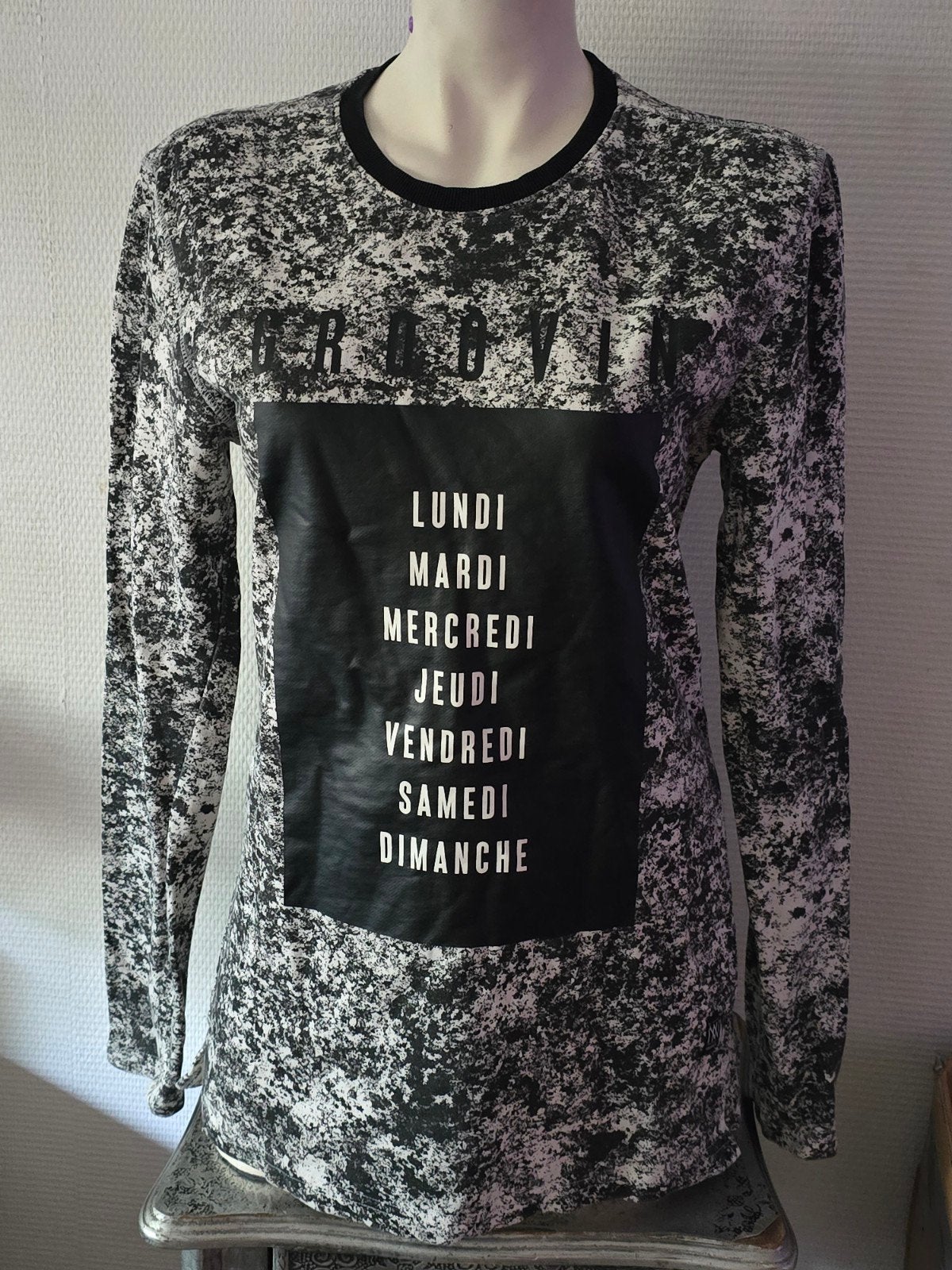 Non Grada Heren Trui - Zwart/Wit Maat M, Ophalen of Verzenden, Meerkleurig, Maat 48/50 (M), Gedragen
