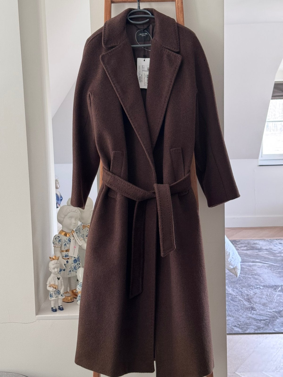 Weekend Max Mara bruine lange jas maat 42, Verzenden, Nieuw, Maat 42/44 (L), Bruin
