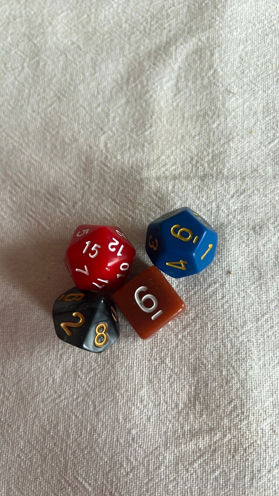 D&D dobbelstenen set - Diverse kleuren en vormen, Een of twee spelers, Ophalen of Verzenden, Gebruikt