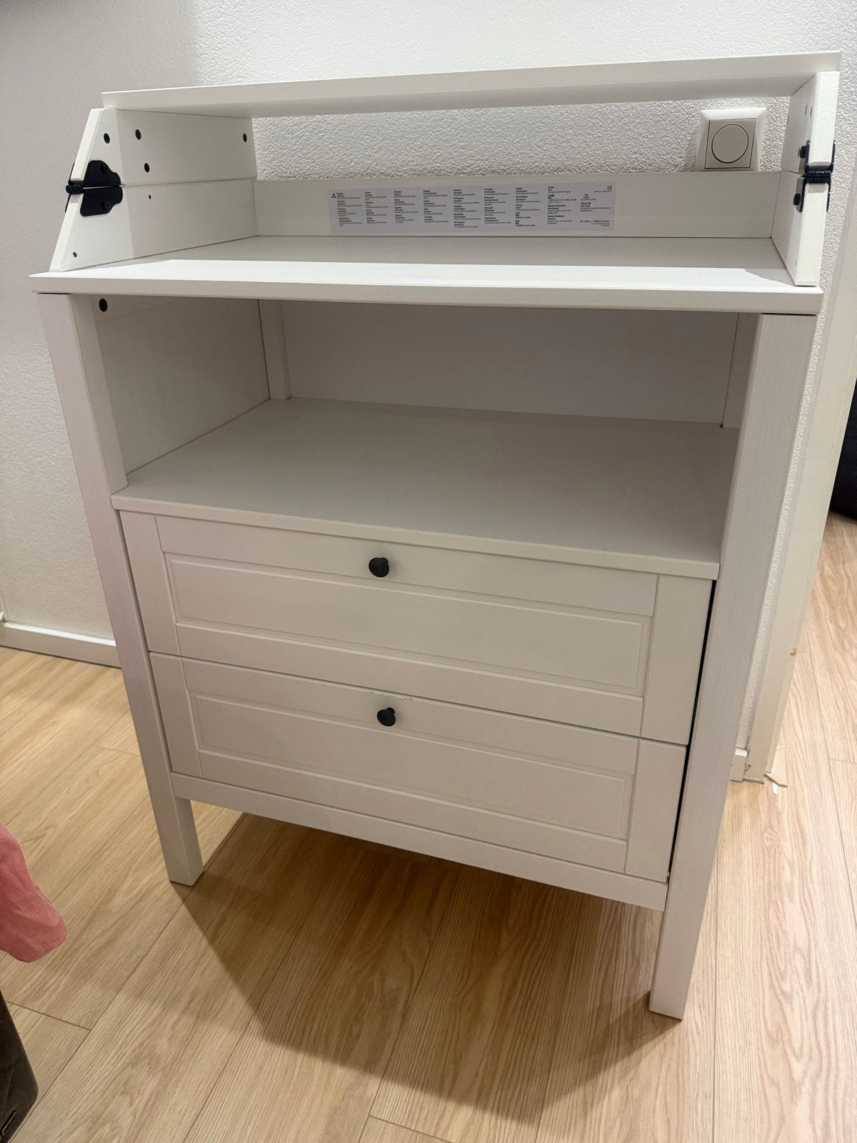 IKEA Hemnes Commode/Wickelkommode - Wit, Ophalen, 70 cm of meer, Zo goed als nieuw, 75 tot 100 cm