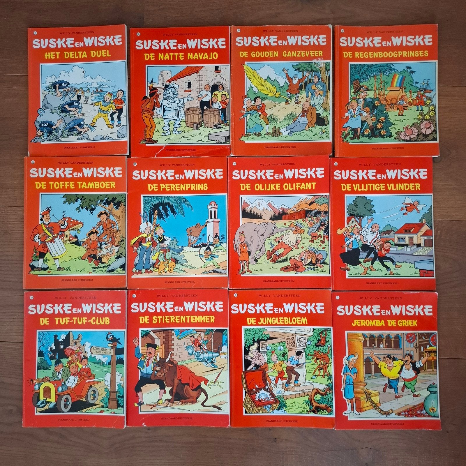 Div. Suske en wiske stripboeken willy vandersteen, Meerdere stripboeken, Ophalen of Verzenden, Gelezen