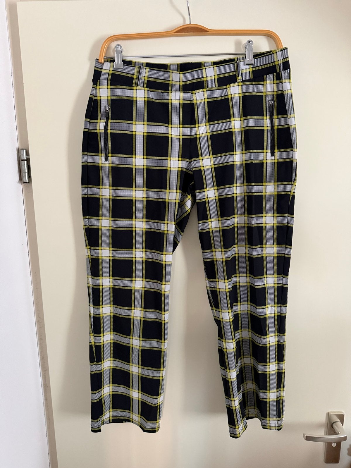 Studio Anneloes Broek XL Travelstof Ruitpatroon, Ophalen of Verzenden, Zo goed als nieuw, Maat 46/48 (XL) of groter, Zwart