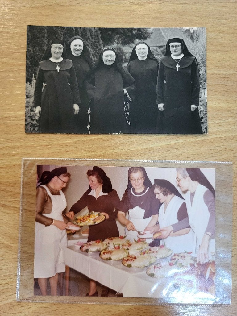 Oirschot Franciscanessen Klooster Nazareth FOTOKAART (2x), Verzamelen, Ansichtkaarten | Nederland, Ophalen of Verzenden, Voor 1920