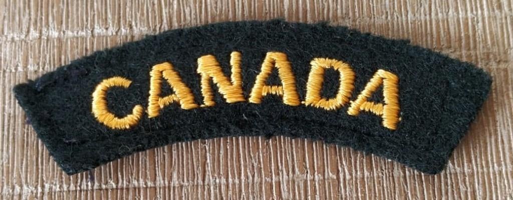 Schouderembleem Canada, Verzamelen, Verzenden, Landmacht, Amerika, Embleem of Badge