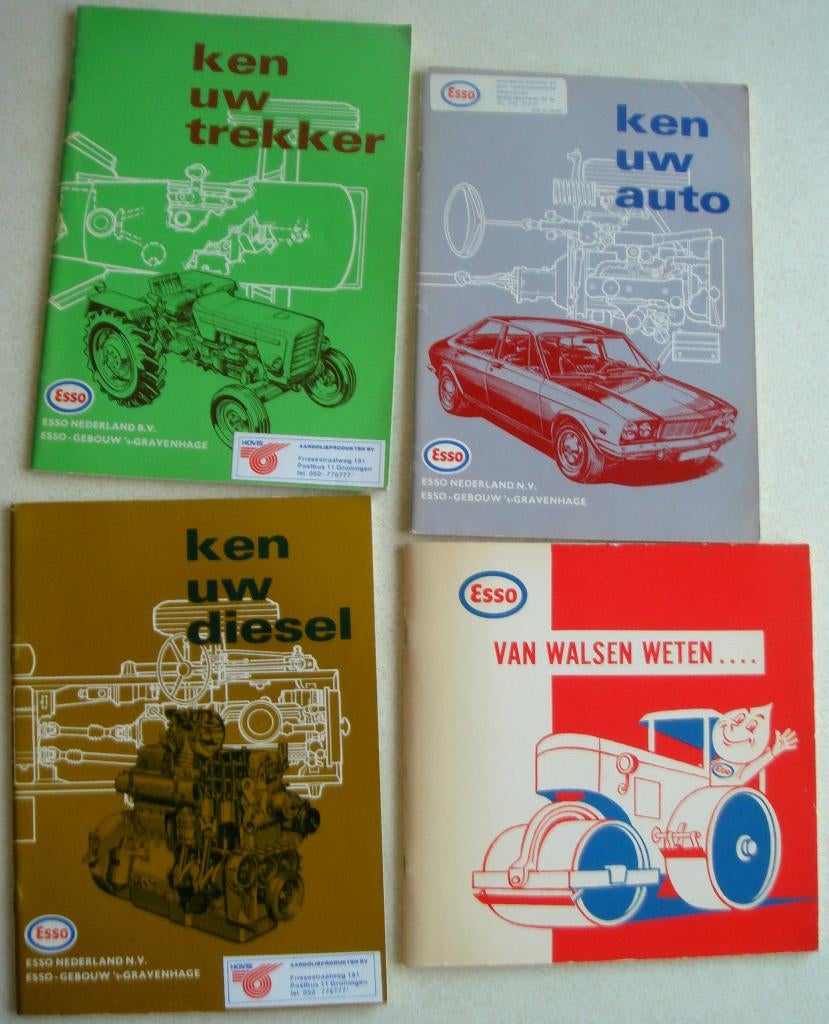 4 vintage Esso boekjes Ken uw auto diesel trekker techniek, Boeken, Ophalen of Verzenden, Gelezen, Algemeen