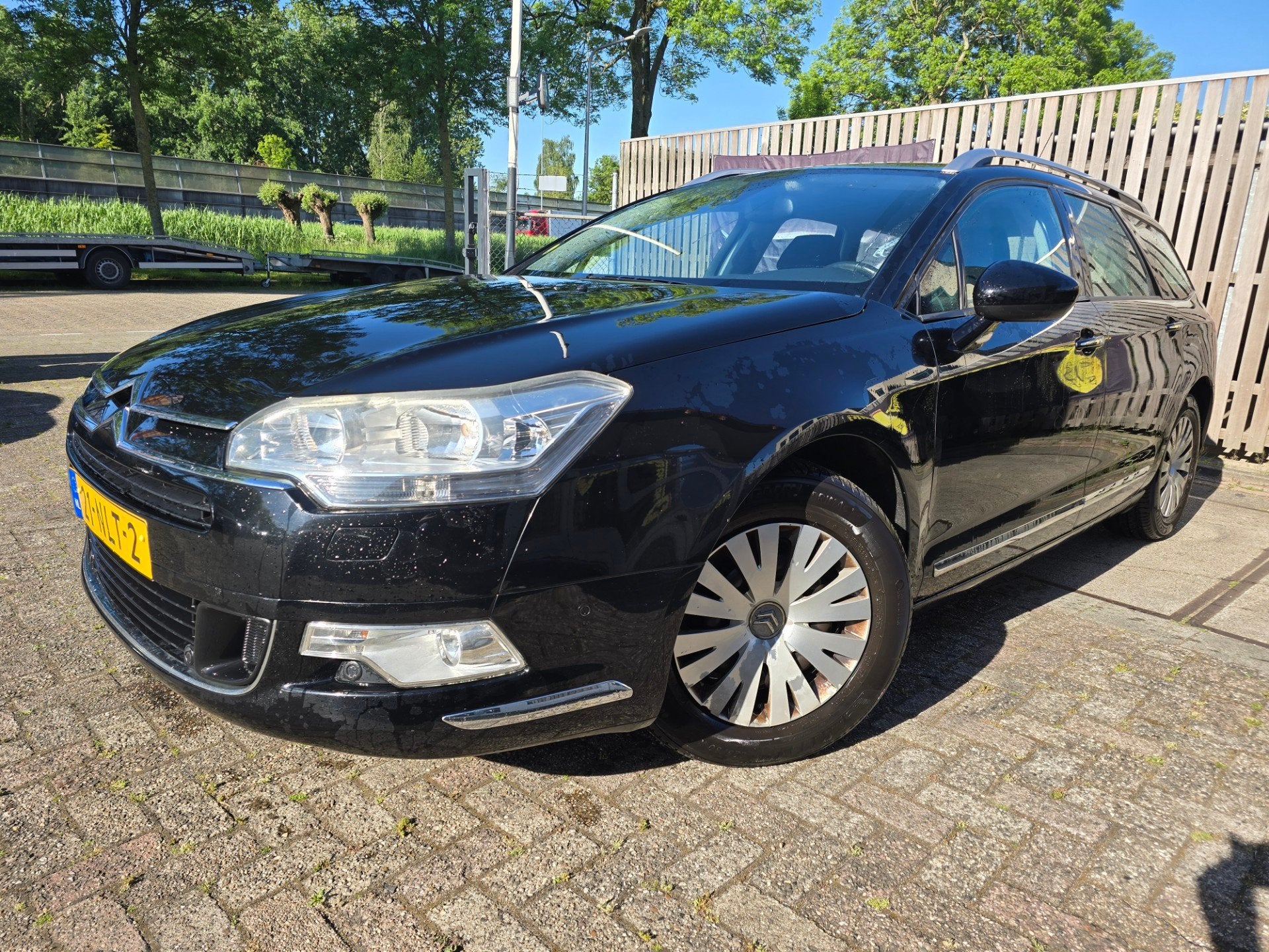 Citroen C5 Tourer 1.6 THP Comfort/ 3e eigenaar/NAP/airco ijs, Auto's, Voorwielaandrijving, Euro 5, Gebruikt, Zwart