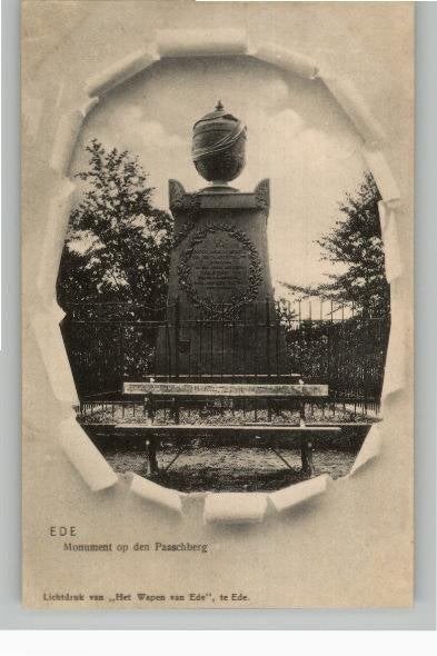 Ede Monument anna Moens op den Paaschberg 3 kaarten, Verzenden, 1920 tot 1940, Gelopen, Gelderland