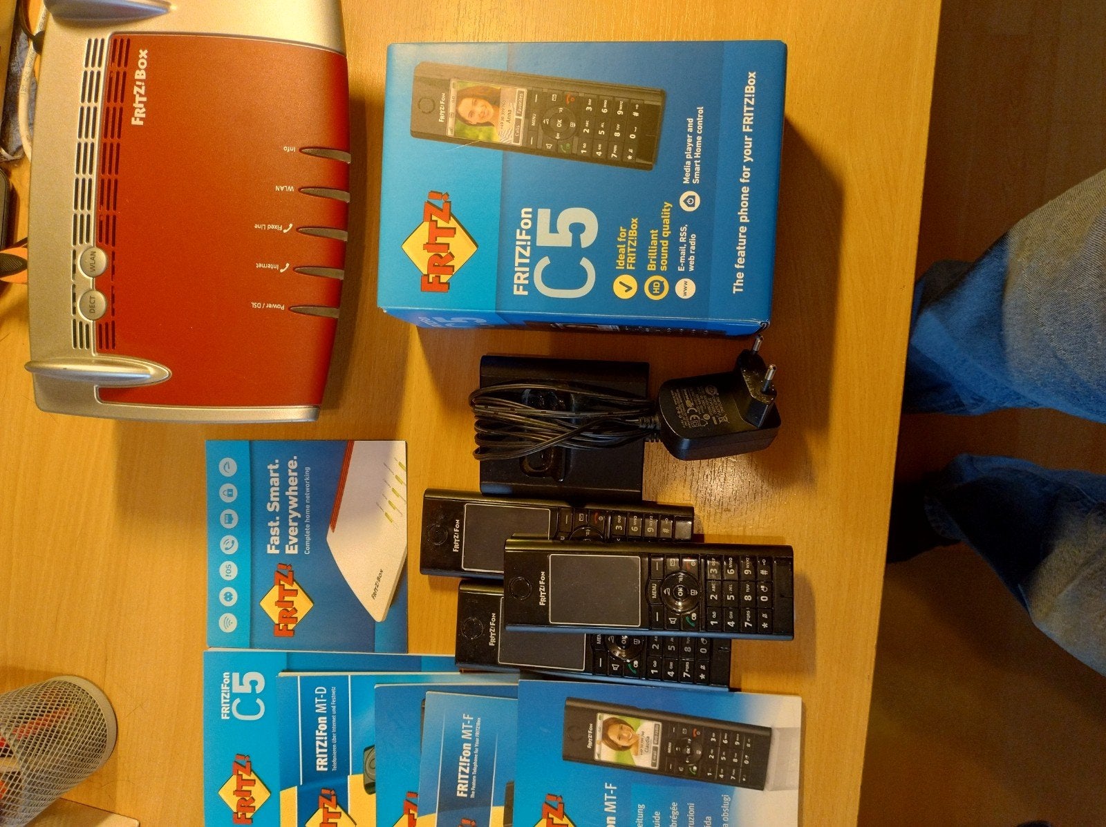fritzbox router 7360 dsl en dect handsets, Ophalen of Verzenden