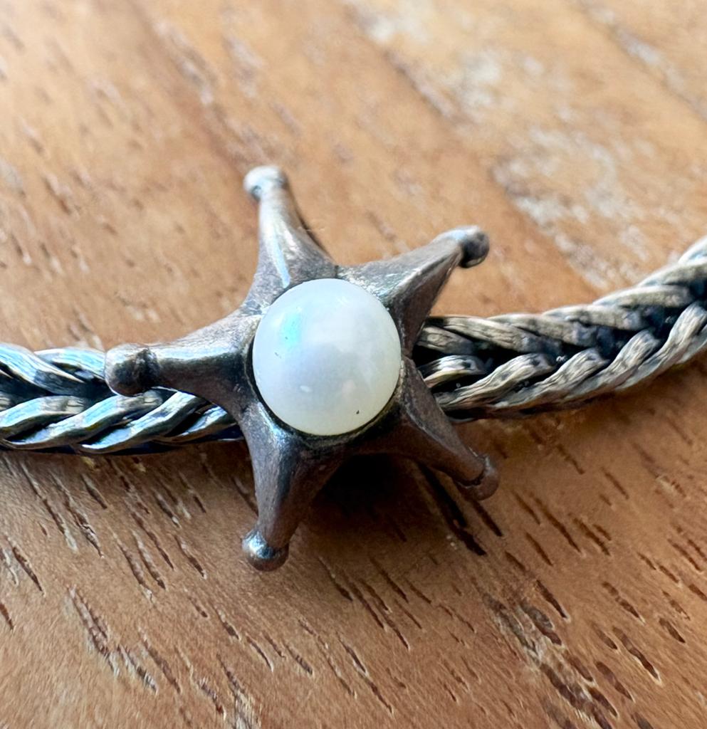 Trollbeads Sterrenbeeld Witte Parel NIEUW, Ophalen of Verzenden, Nieuw, Parel, Trollbeads