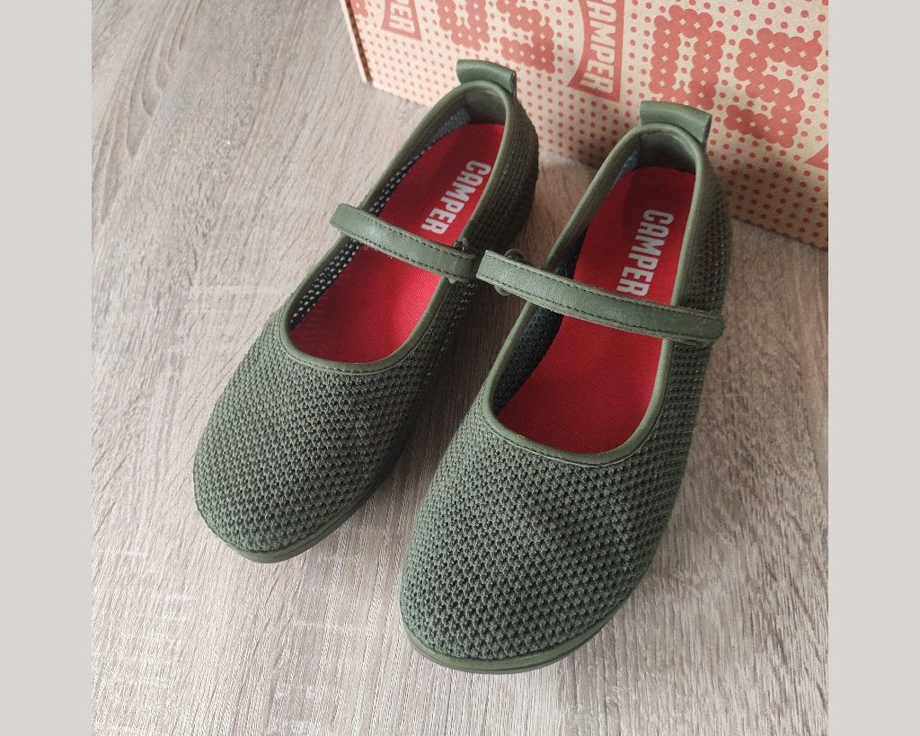 Camper Right Nina mary janes, maat 39 - nieuw met doos, Groen, Nieuw, Camper, Ballerina's