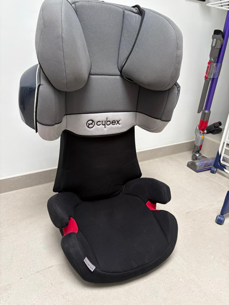 Pallas 2fix zwart/grijs, Verstelbare rugleuning, 15 t/m 36 kg, Isofix, Ophalen