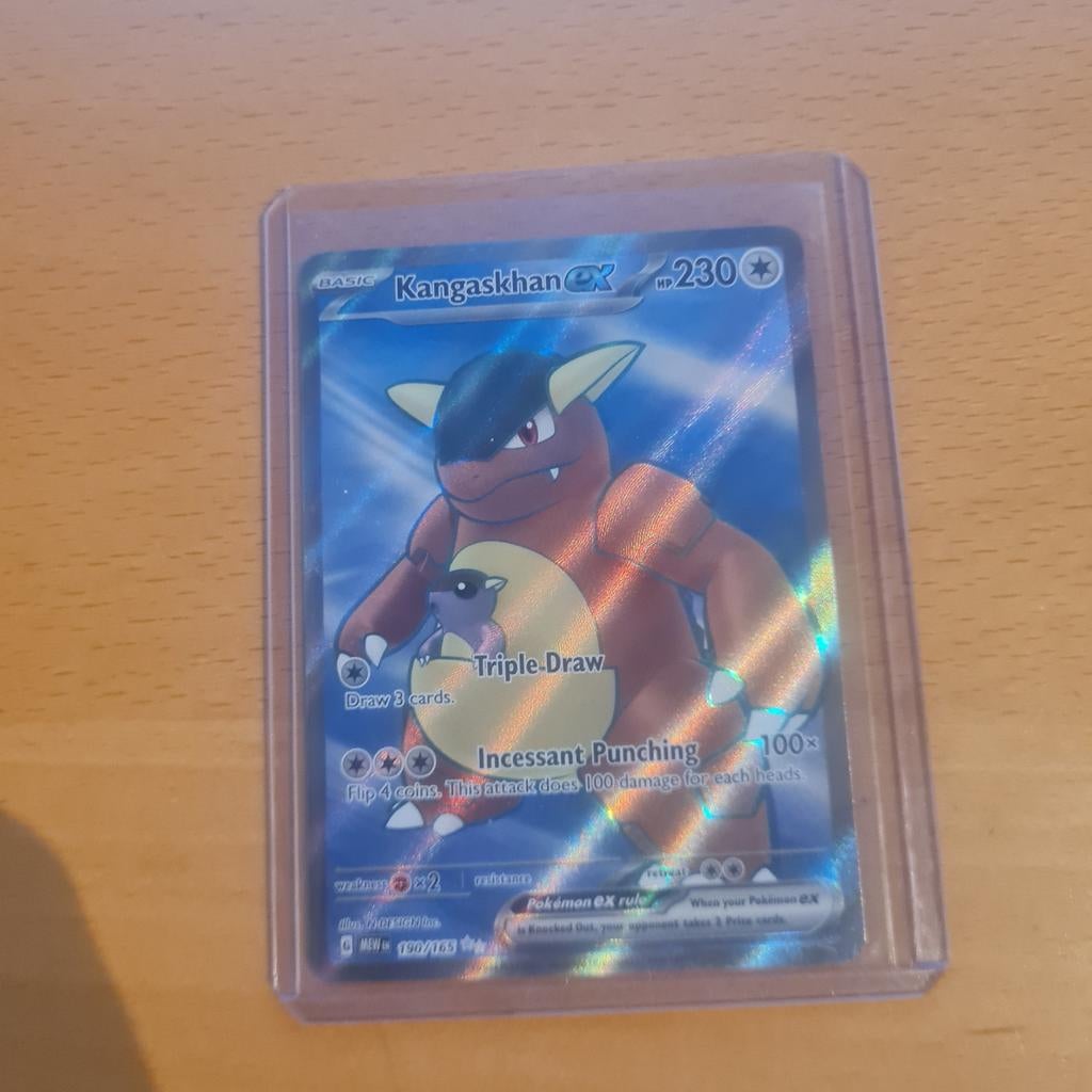 Kangaskhan GX Pokémon Kaart - Full Art, Ophalen of Verzenden, Zo goed als nieuw, Losse kaart, Foil