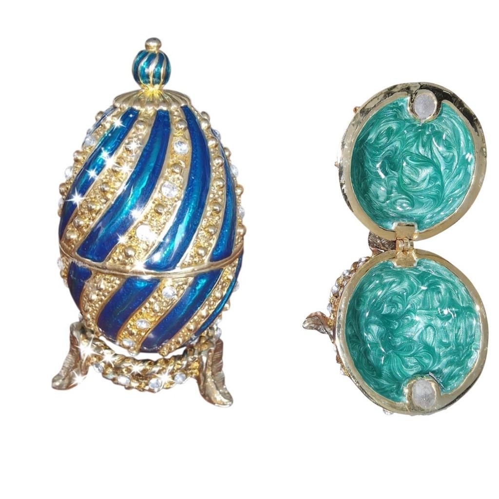 Atlas Editions Faberge Stijl Verzamelaars Ei 'Swirl', Ophalen of Verzenden, Nieuw