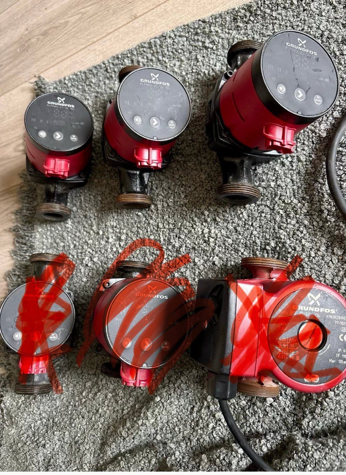 Grundfos circulatiepompen altijd goed onderhouden en gekeurd, Ophalen of Verzenden