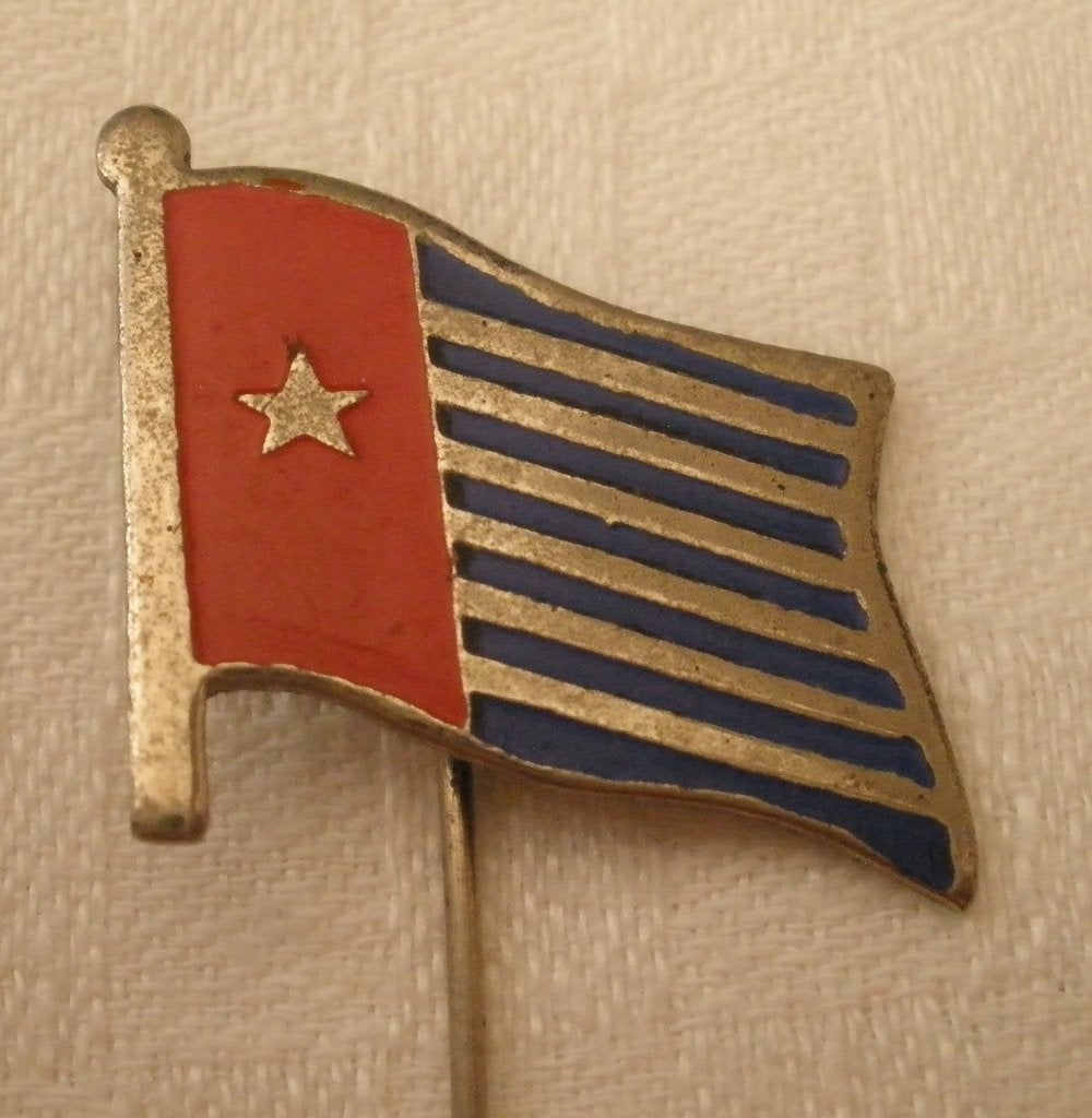 Oud speldje Westelijk Nieuw-Guinea (Morgenster), Verzamelen, Ophalen of Verzenden, Gebruikt, Stad of Land, Speldje of Pin