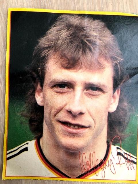 Plaatje van voetballer Wolfgang Rolff, Ophalen, Gebruikt, Poster, Plaatje of Sticker