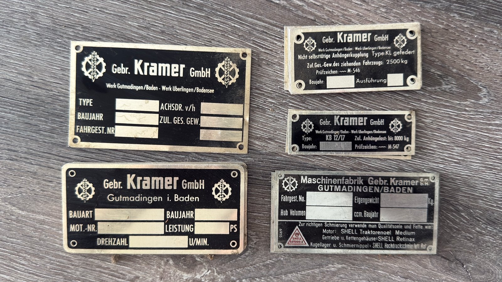 Originele Kramer typeplaatjes jaren '50 - New Old Stock, Ophalen of Verzenden, Nieuw, Motoren