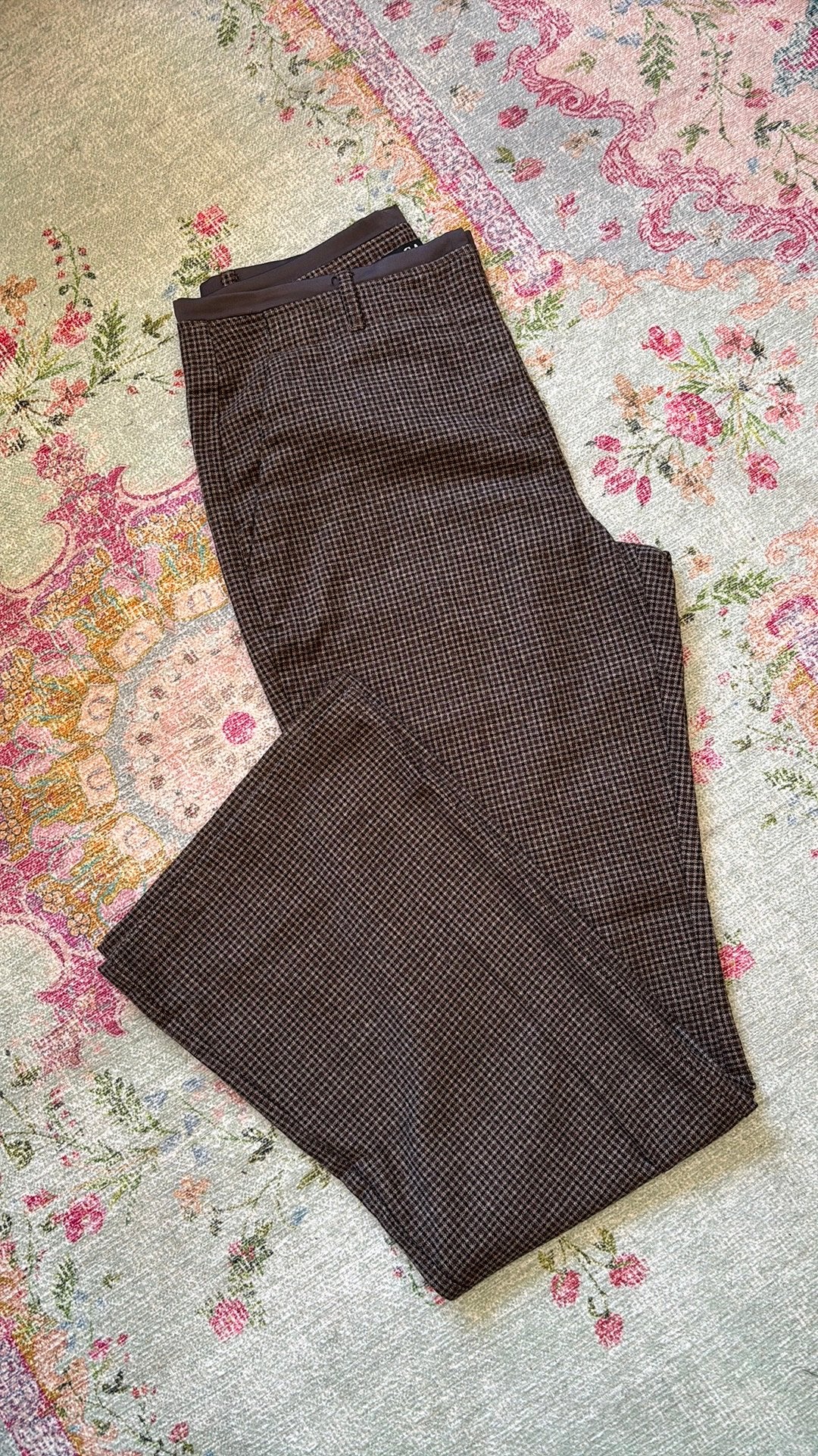 C&A pantalon broek blokjes geblokt ruit bruin maat 38, Maat 38/40 (M), Bruin, Ophalen of Verzenden, Zo goed als nieuw