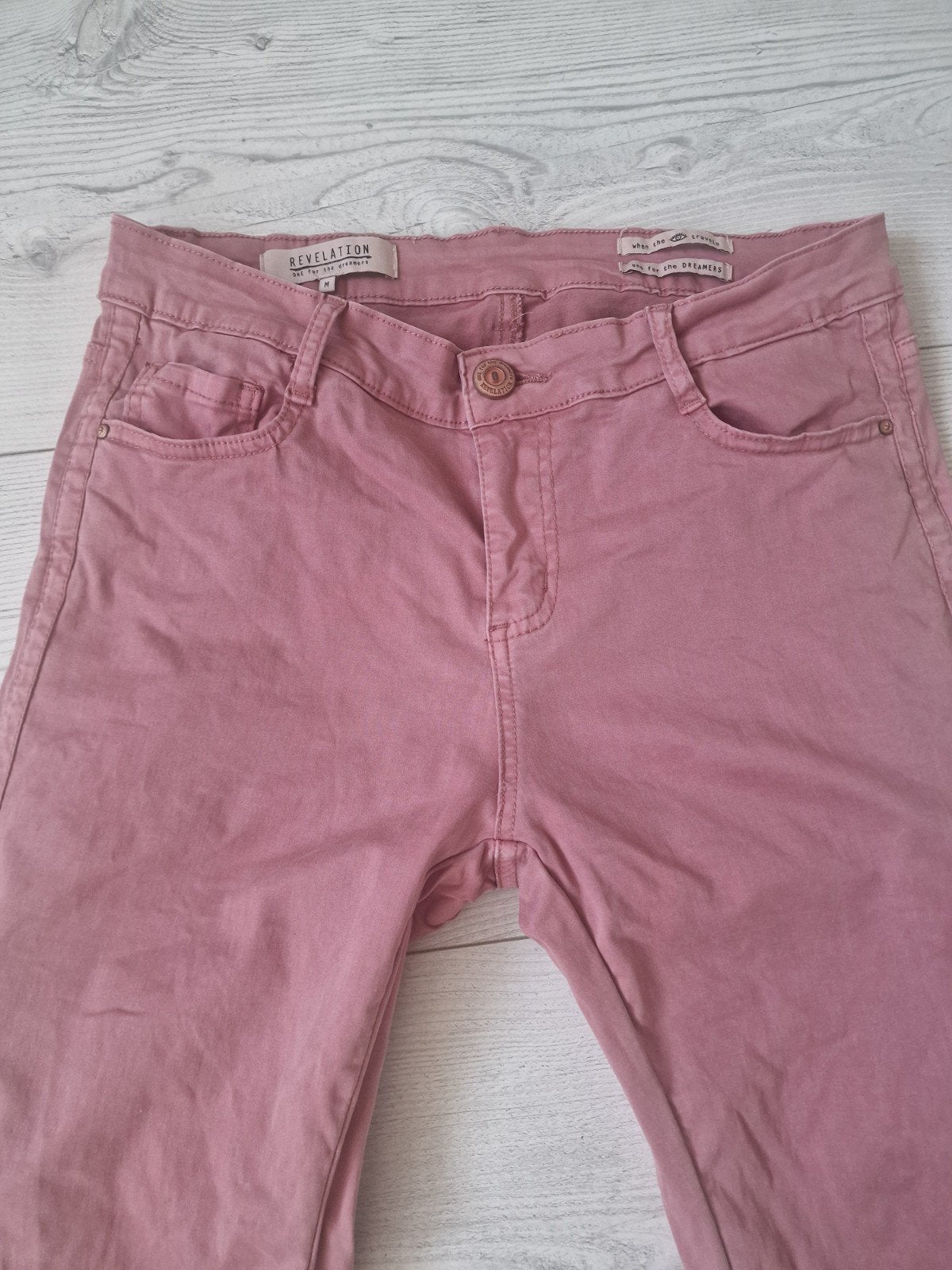 Roze skinny jeans van Revelation, maat M, Kleding | Dames, Maat 38/40 (M), Ophalen of Verzenden, Revelation, Roze