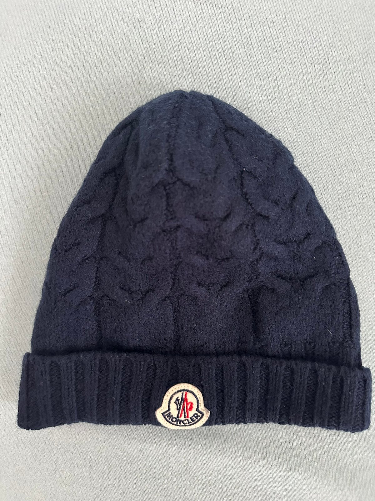 Moncler Muts, Kleding | Heren, Mutsen, Sjaals en Handschoenen, Ophalen of Verzenden, Zo goed als nieuw, Maat 52/54 (L), Muts