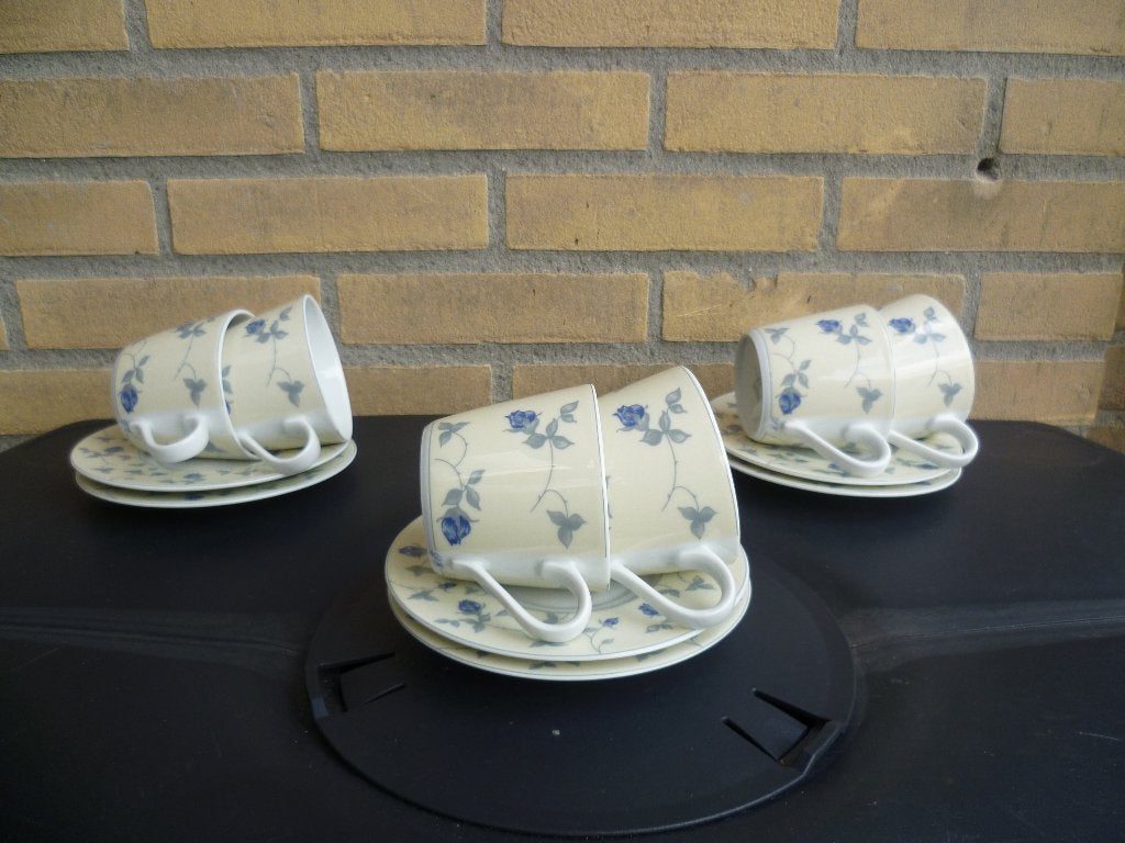 D.E. serviezen, Ophalen of Verzenden, Zo goed als nieuw, Porselein, Compleet servies
