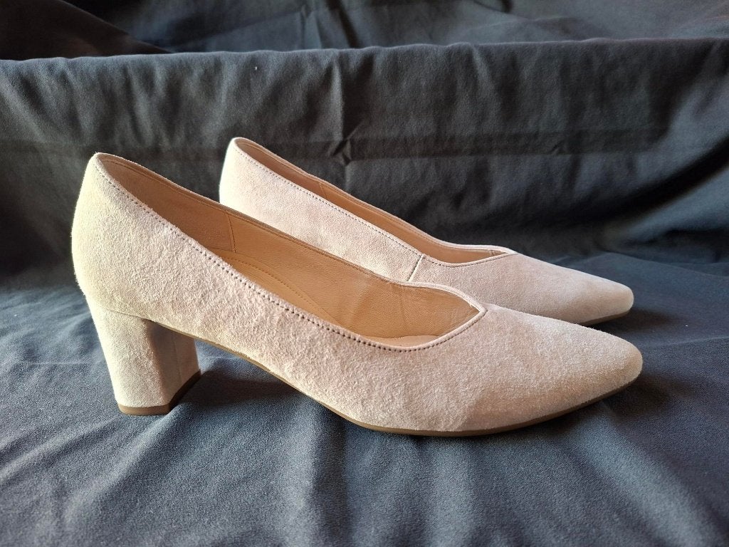 suede dames pumps, Pumps, Beige, Gabor, Nieuw