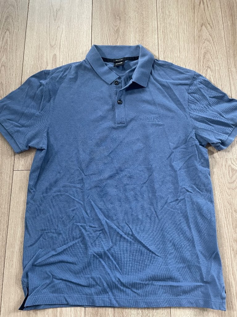 Hugo boss polo, Blauw, Ophalen of Verzenden, Hugo Boss, Gedragen