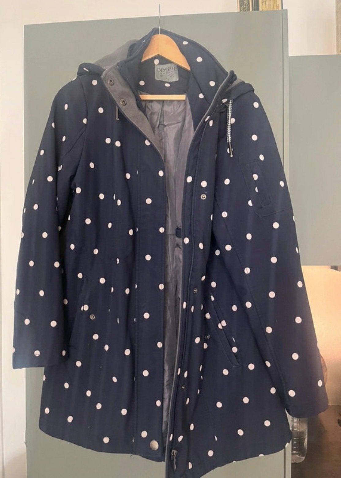 Softshell regenjas, Ophalen of Verzenden, Zo goed als nieuw, Maat 42/44 (L), Blauw