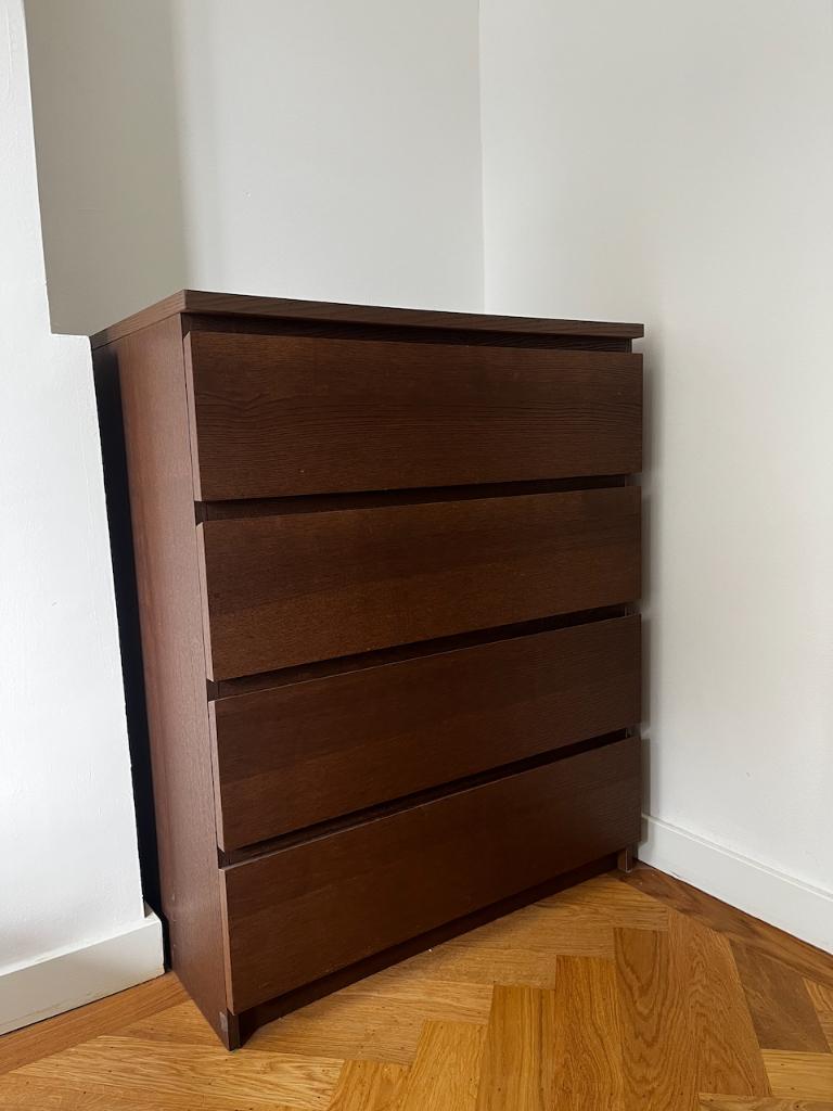 IKEA MALM – Bruin, Ophalen, 100 tot 150 cm, 50 tot 100 cm, Zo goed als nieuw