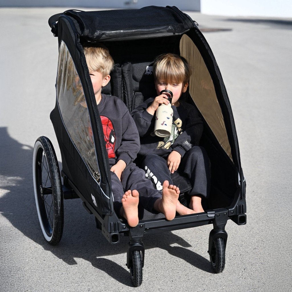 Deryan Luxe Fietskar - Hardloopkinderwagen - 2 persoons, Fietsen en Brommers, Fietsaccessoires | Aanhangers en Karren, Deryan