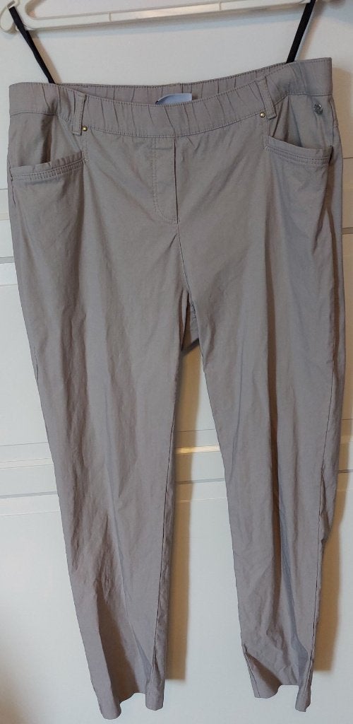 Broek Pantalon Anne-Jet Kaki Beige Maat 46, Kleding | Dames, Beige, Maat 46/48 (XL) of groter, Zo goed als nieuw, Lang