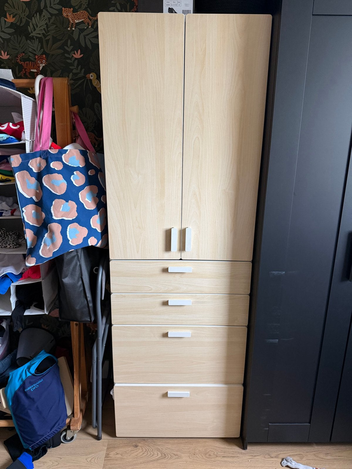 Ikea Smastad Kledingkast met hangruimte en lades, Ophalen, 200 cm of meer, 50 tot 100 cm, Zo goed als nieuw