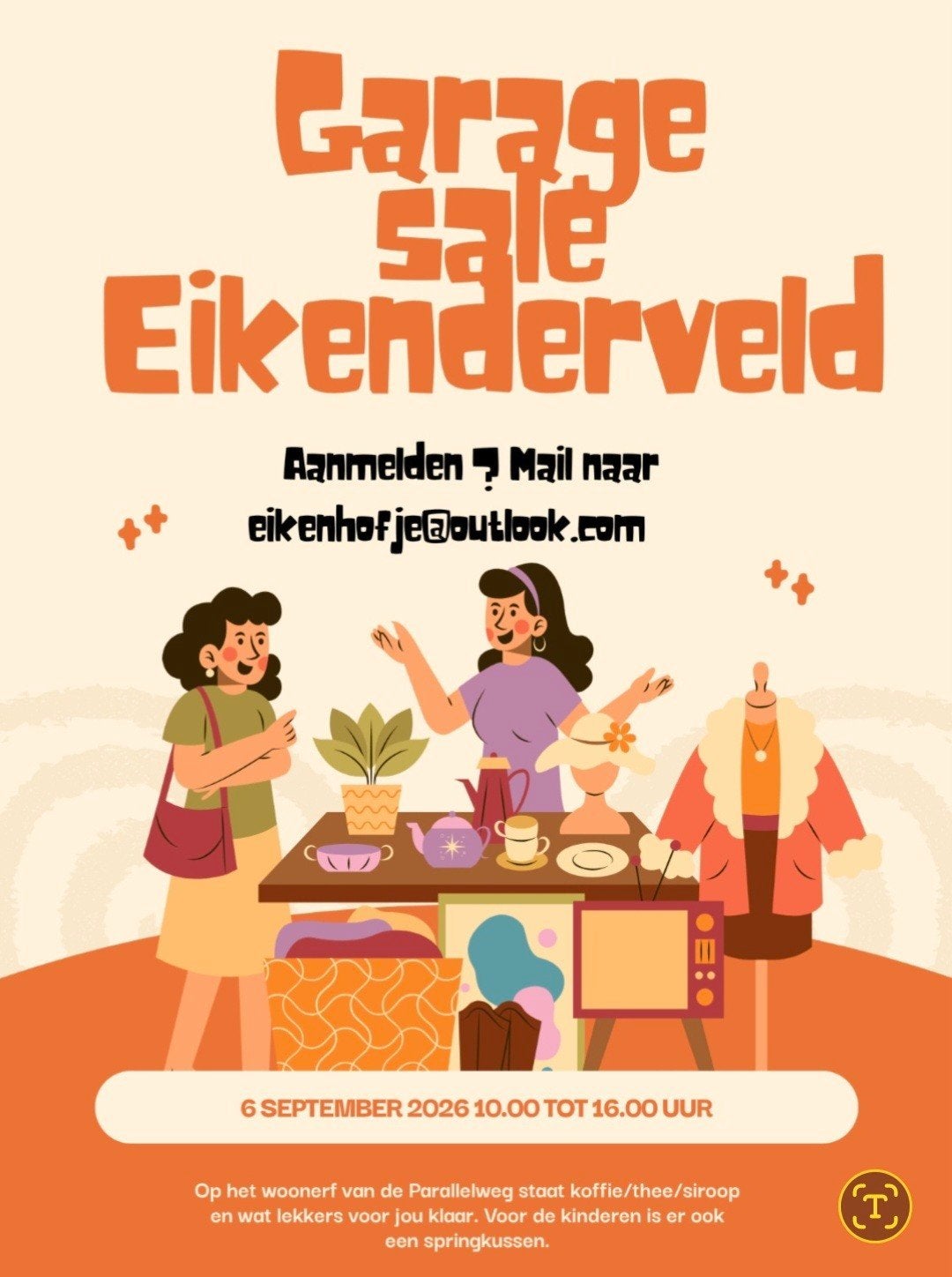 Garage sale, Diversen, Rommelmarktspullen, Ophalen