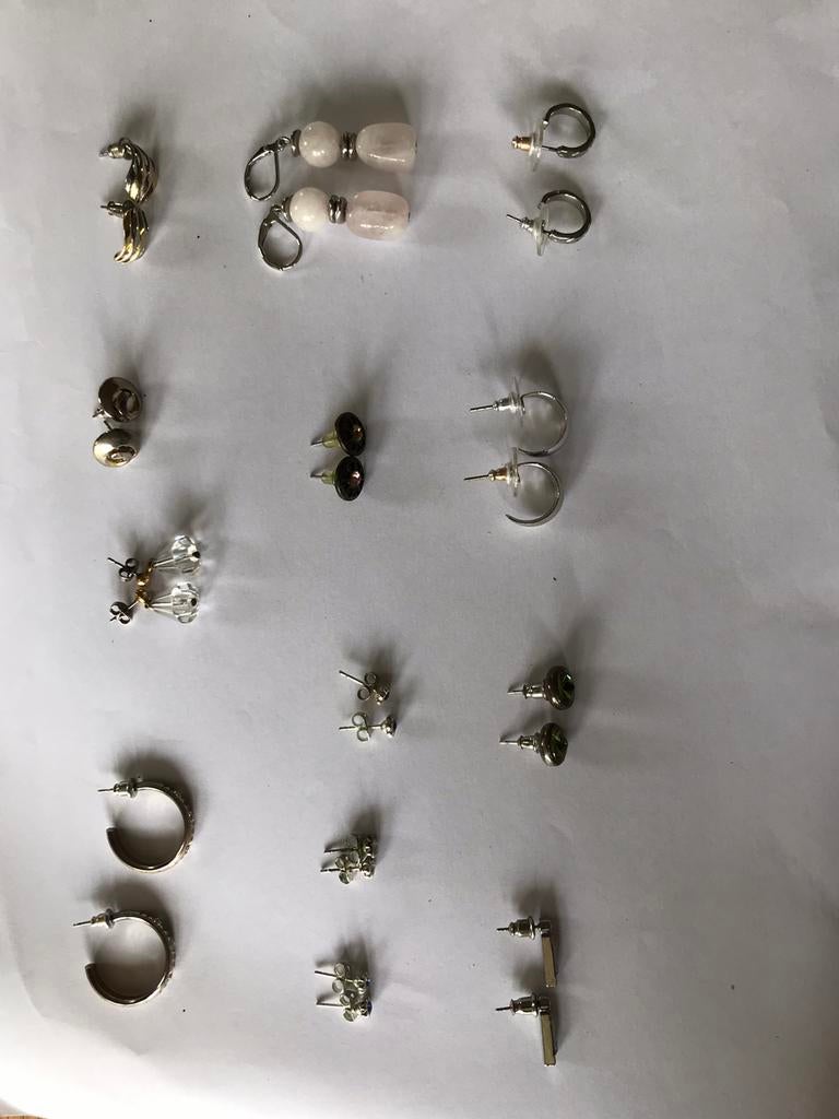 Oorbellen, Ophalen of Verzenden, Gebruikt, Overige kleuren, Overige materialen