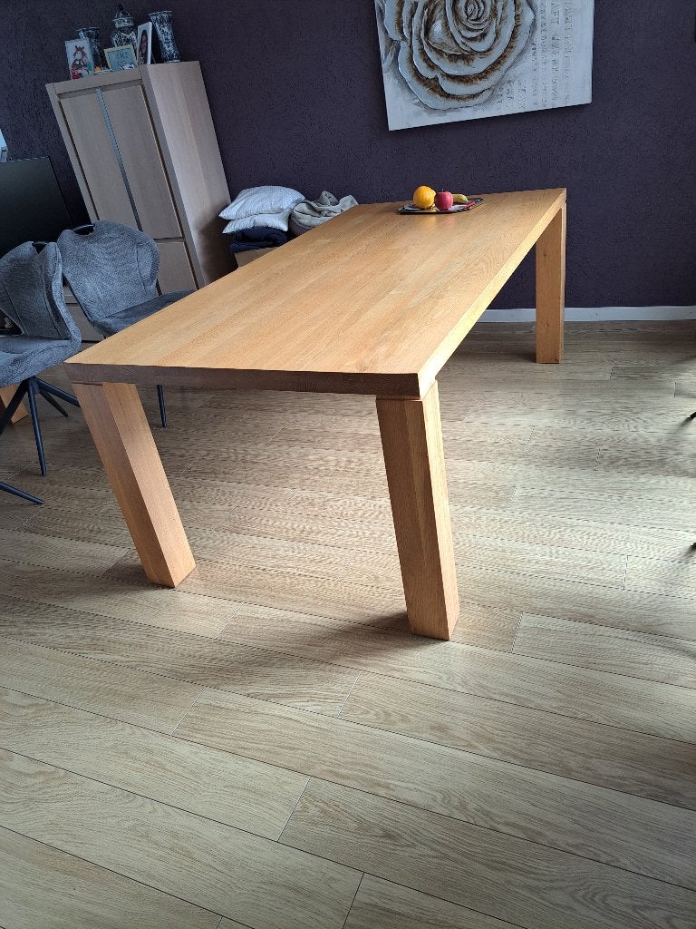 Tafel + salontafel, Huis en Inrichting, Tafels | Eettafels, Gebruikt, 50 tot 100 cm, 150 tot 200 cm, Rechthoekig, Ophalen