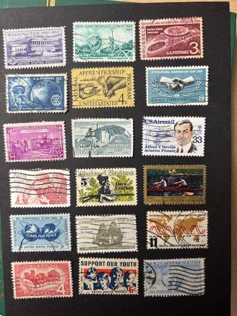 postzegels USA, Verzenden, Gestempeld, Noord-Amerika