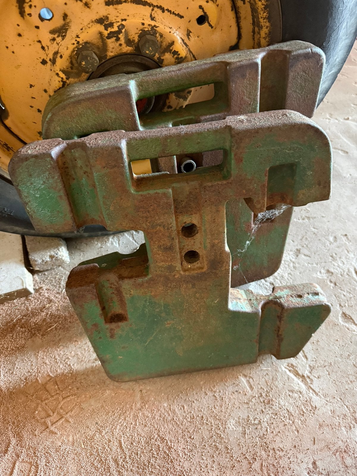 John Deere Frontgewichten, Ophalen, Gebruikt