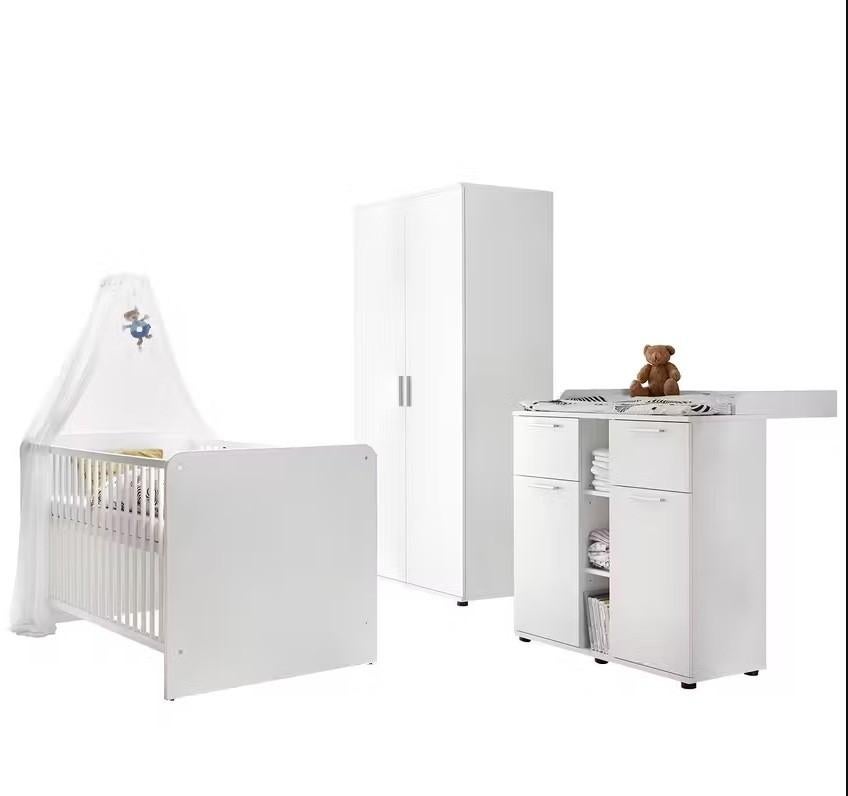 Babykamer Bob met meegroei ledikant wit, Ophalen, Nieuw